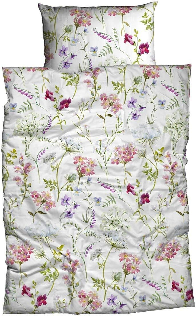 Traumschlaf Satin Bettwäsche Florenz 1 Bettbezug 200 x 220 cm + 2 Kissenbezüge 80 x 80 cm, 1 Bettbez