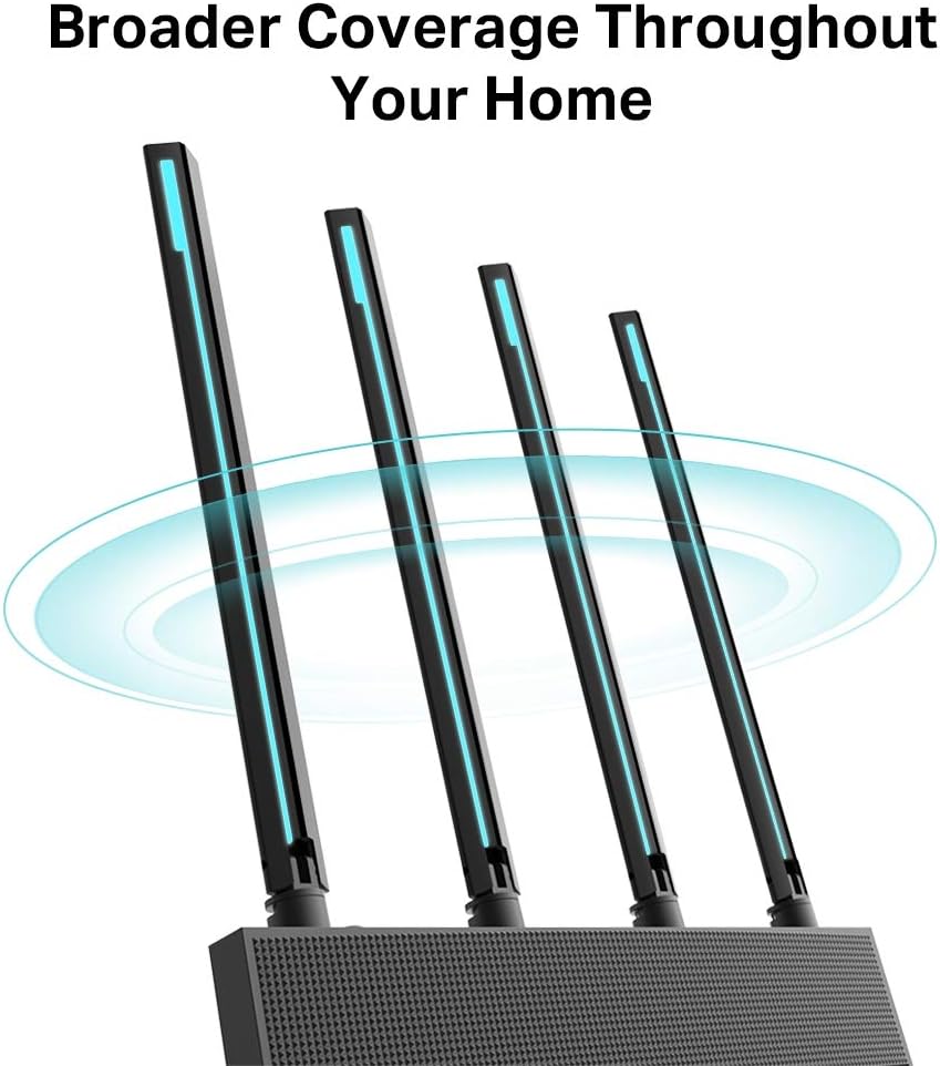TP-Link Archer C88 Dualband Gigabit WLAN-Router (1300Mbit/s 5GHz + 600Mbit/s 2,4GHz, 4 Gigabit LAN-P