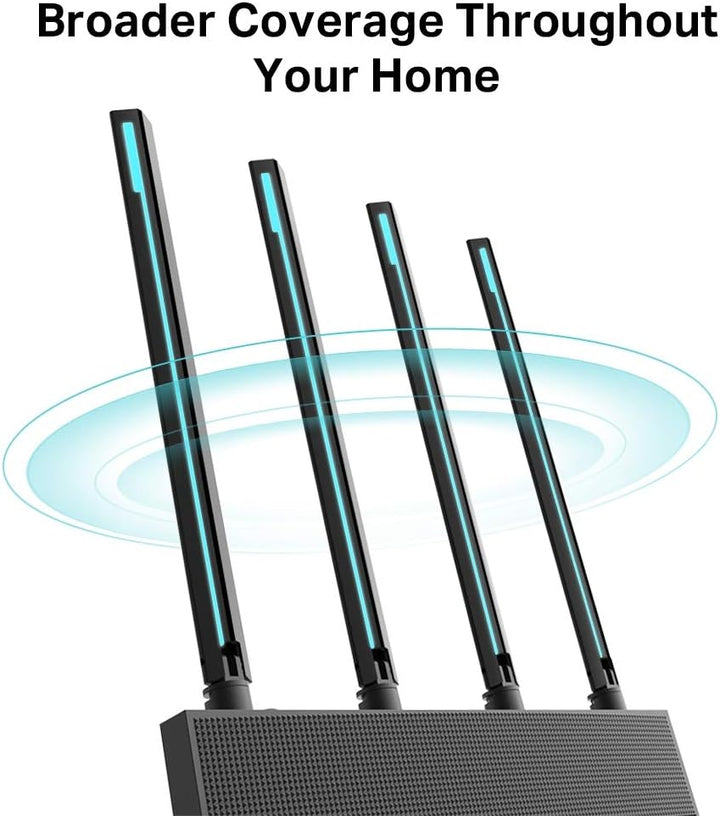 TP-Link Archer C88 Dualband Gigabit WLAN-Router (1300Mbit/s 5GHz + 600Mbit/s 2,4GHz, 4 Gigabit LAN-P