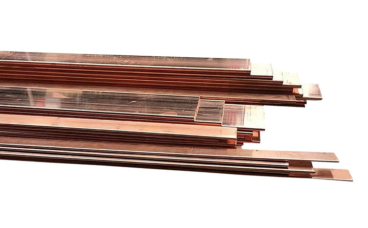 TEN-HIGH Flachleiste aus reinem Kupfer für hohe Stromleitfähigkeit, Kupferstab 3mm Stärke 15mm breit