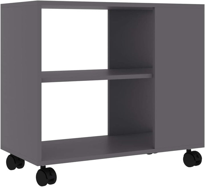 FIRBNUS Beistelltisch Grau 70x35x55 cm Beistelltisch Sofa Beistelltisch Schmal Beistelltisch Rollen