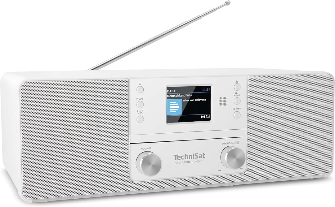 TechniSat DIGITRADIO 370 CD BT - Stereo Digitalradio (DAB+, UKW, CD-Player, Bluetooth, Farbdisplay,