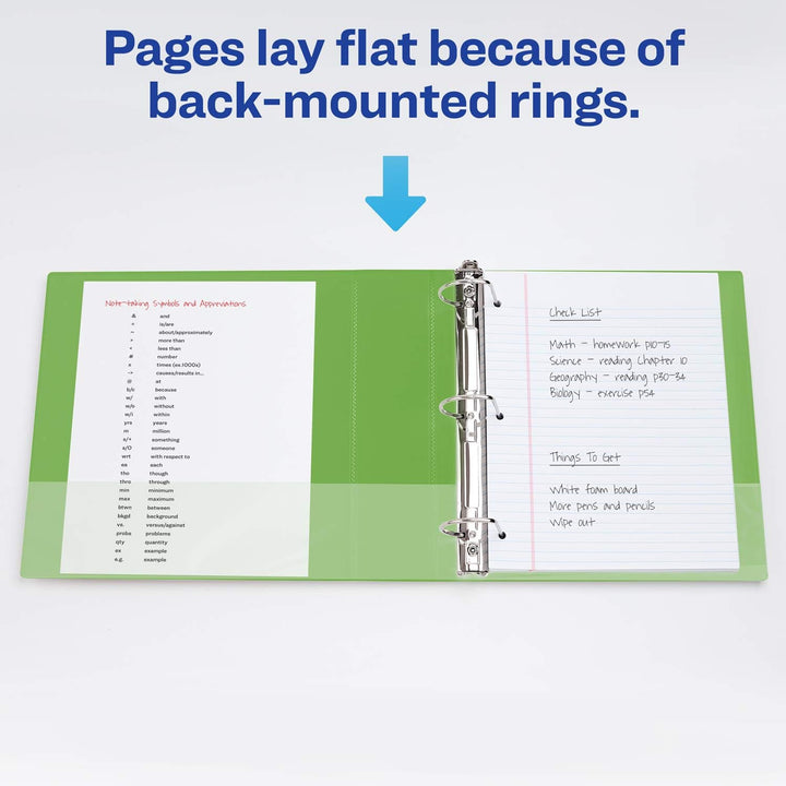 Avery Durable View 17838 Ringbuch, 5,1 cm schräge Ringe, 4 grüne Ordner Grün 2" 4 Stück, Grün 2" 4 S