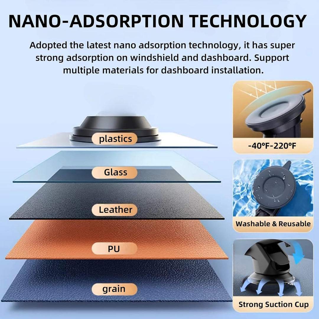 Epronic Flexibel Armaturenbrett Halterung für Wirelss Apple Carplay Bildschirm, Saugnapf Halterung f