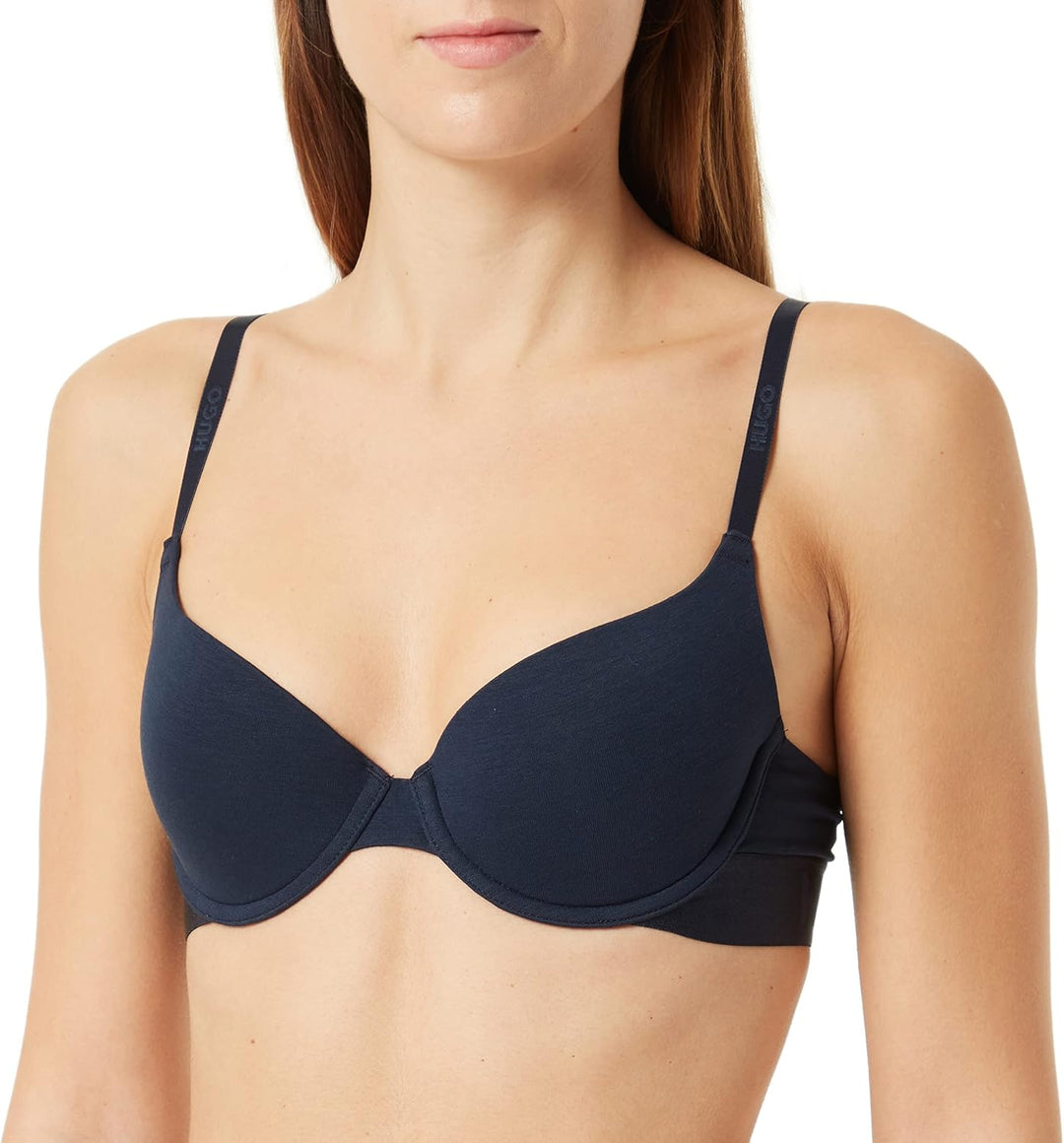 HUGO Damen Sporty Logo Underwire Bra 85B Dark Blue405, 85B Dark Blue405