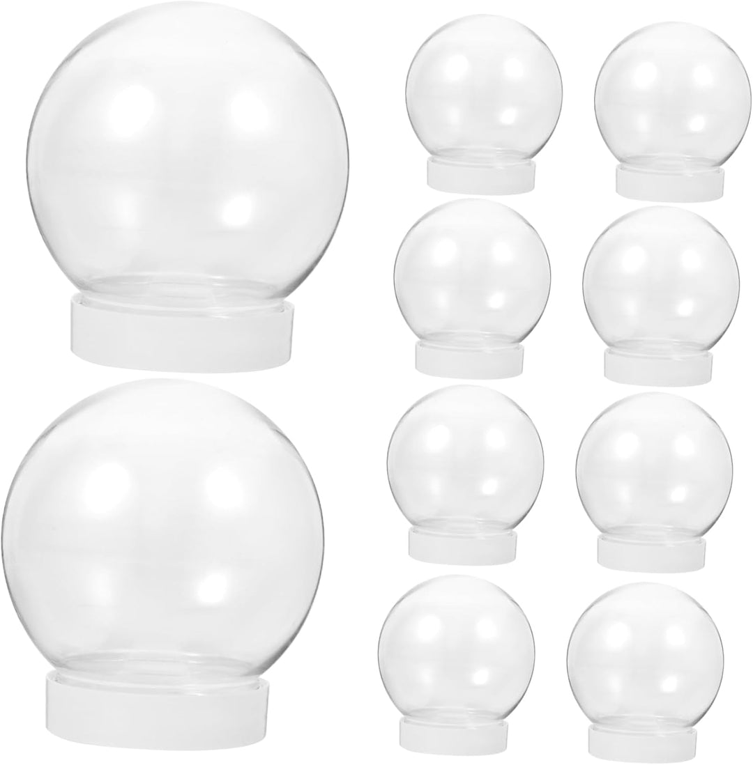 HOMSFOU 10 Stück Weihnachten DIY Schneekugel Requisite Weihnachten DIY Basteln Herstellung DIY Herst