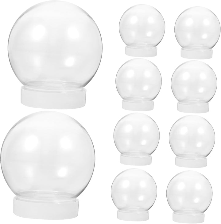 HOMSFOU 10 Stück Weihnachten DIY Schneekugel Requisite Weihnachten DIY Basteln Herstellung DIY Herst