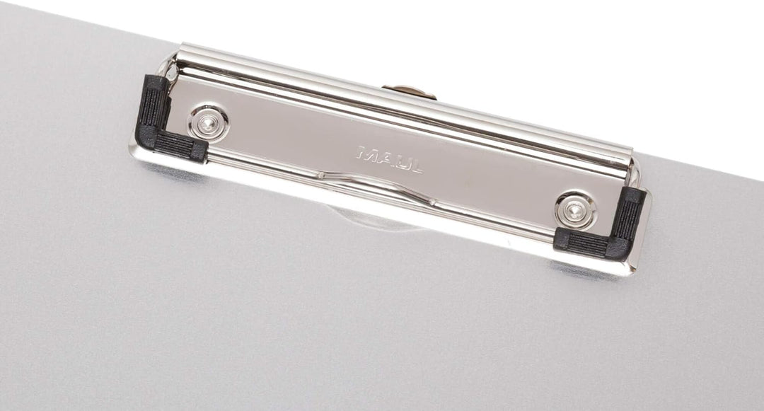 MAUL Klemmbrett Aluminium A3 Schreibunterlage zum Aufhängen mit Bügeklemme 8 mm Clipboard zum Schrei