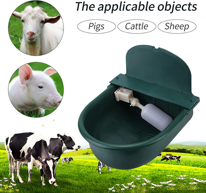 Breuaily Tränke für Pferde, Traumbad, automatischer Futternapf mit schwimmendem Ventil für Pferde, R