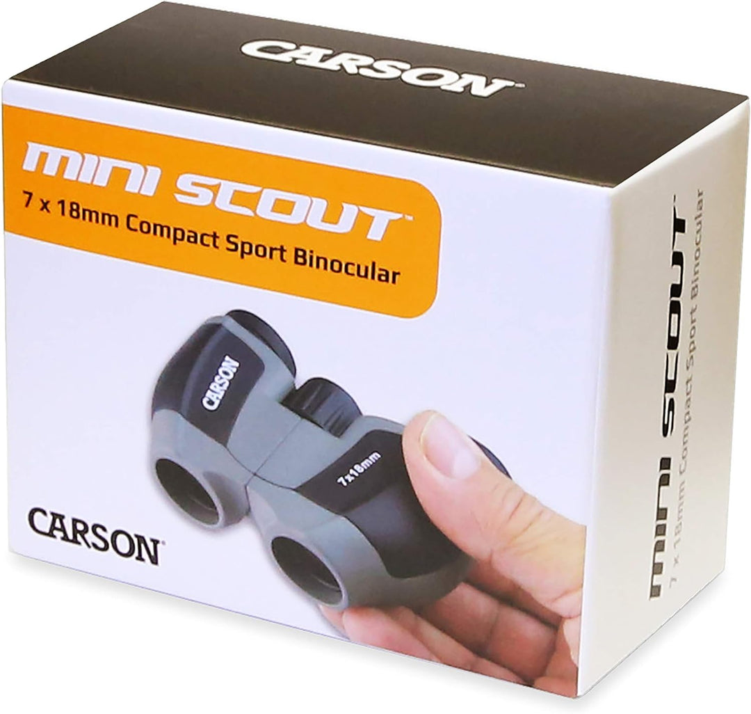 Carson MiniScout handliches 7x18mm Kompaktfernglas (JD-718) 7x18mm Compact-Size, 7x18mm Compact-Size
