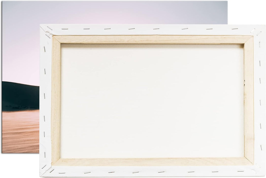 deyoli Sandwüsten Format: 80x60 als Leinwand, Motiv fertig gerahmt auf Echtholzrahmen, Hochwertiger