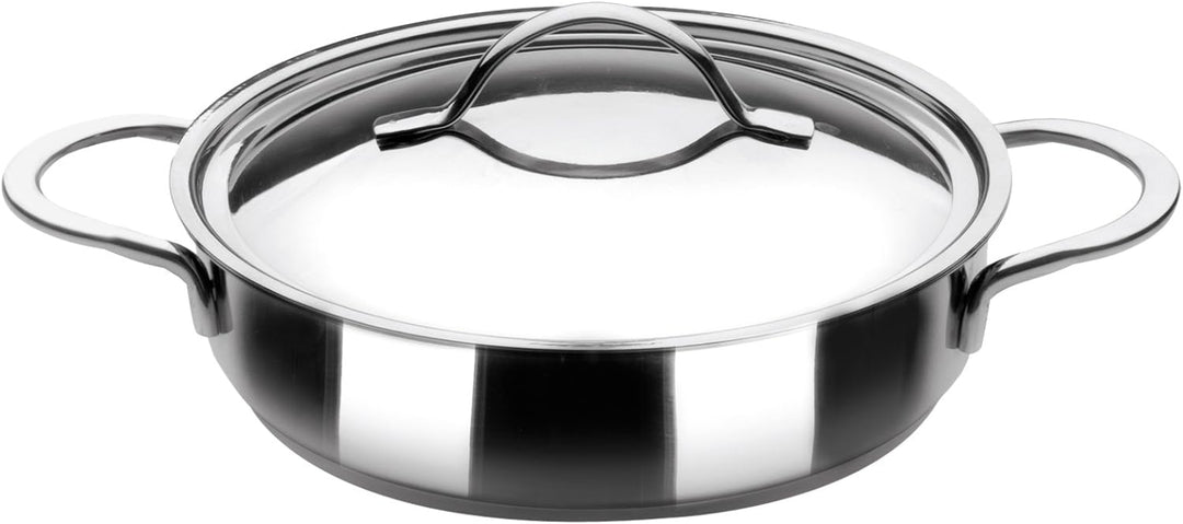IBILI TARTERA Con TAPA INOX NOAH 26 cm, Stainless Steel, Silber, 2-Einheiten 26 cms, 26 cms