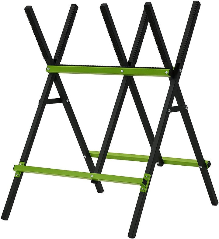 TRUTZHOLM Holzsägebock klappbar Stahl pulverbeschichtet 100 kg Traglast 3-fach verstellbarer Kettens
