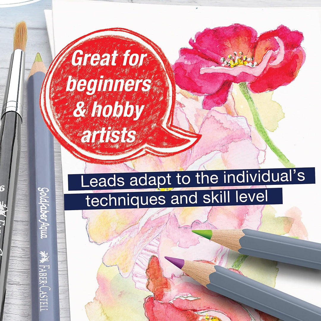 Faber-Castell 114639 - Aquarellstift Aqua Goldfaber, 3,3 mm Mine, 36 Stück im Geschenketui