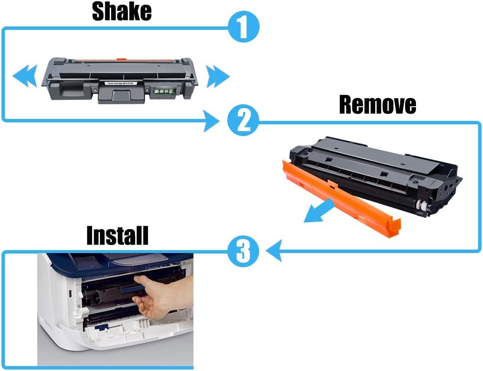 ZOOMTEC Tonerkartusche MLT-D116L D116L für Samsung SL-M2625 SL-M2626 SL-M2825 SL-M2826 SL-M2875 SL-M