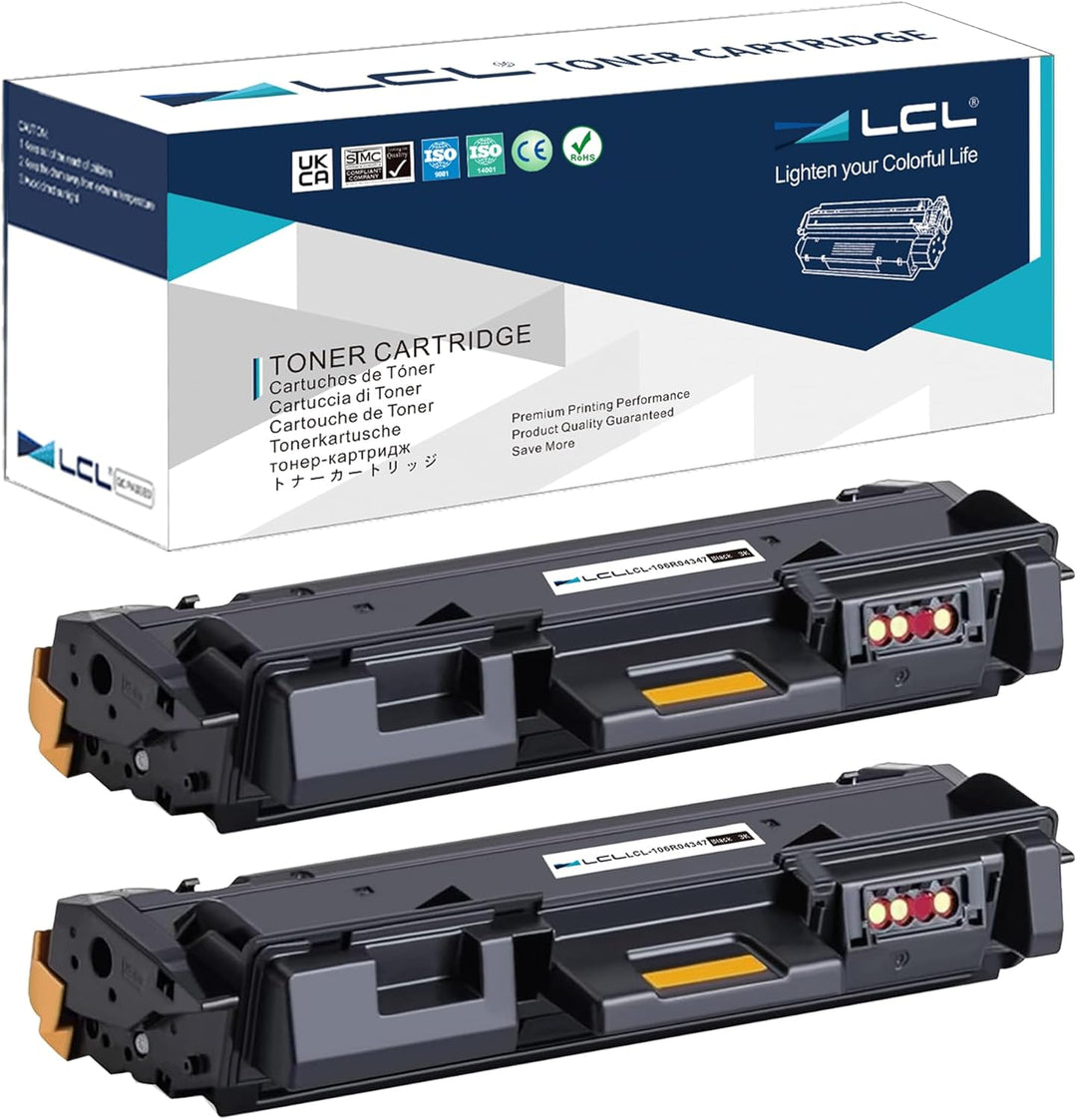 LCL Kompatibel Toner 106R04347 106R04346 B210 B205 B215 High-Yield (2 Schwarz) kompatibel für Xerox