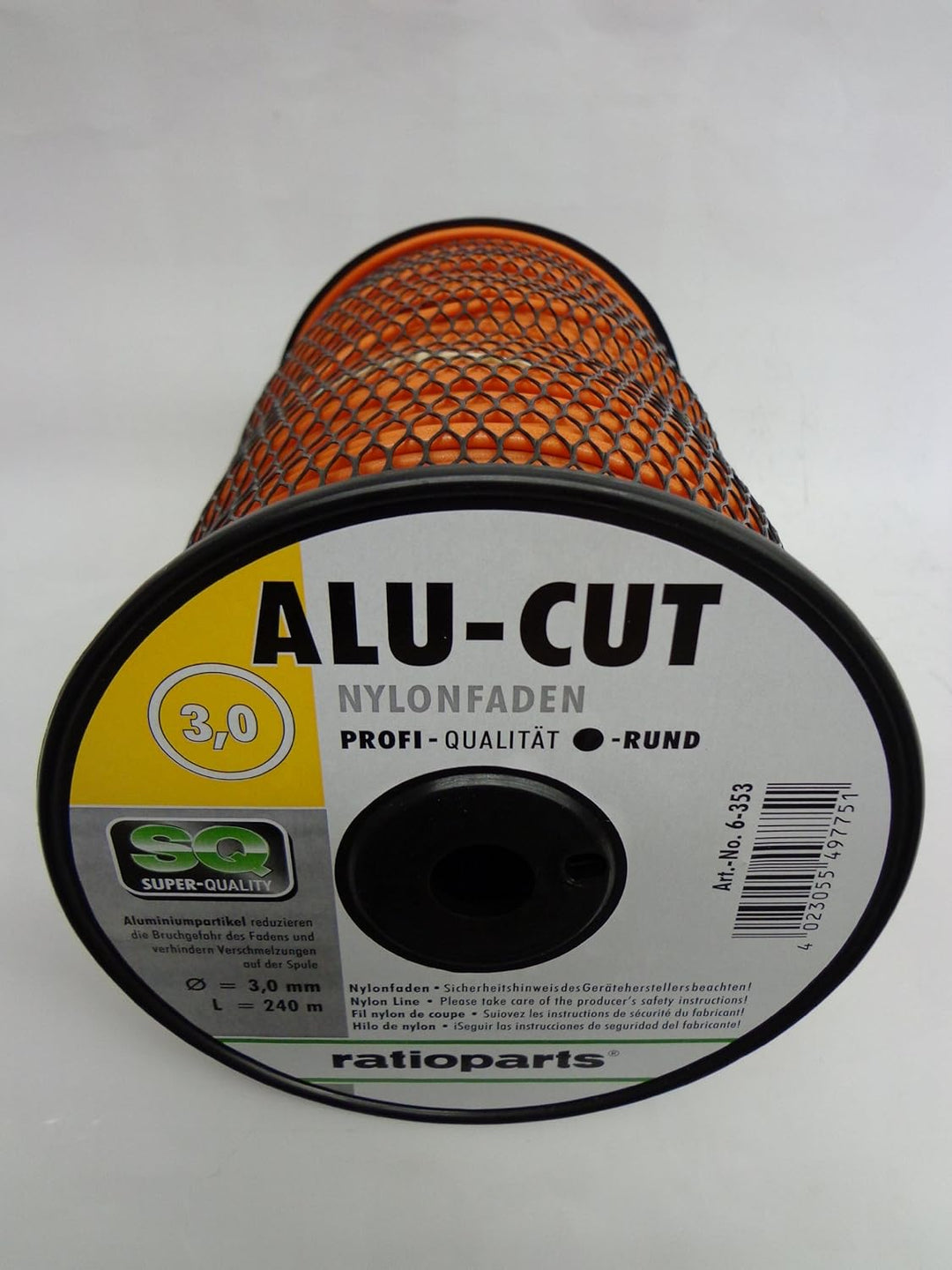 Mähfaden ALUCUT 2,4mm 360m Trimmerfaden rund Nylonfaden