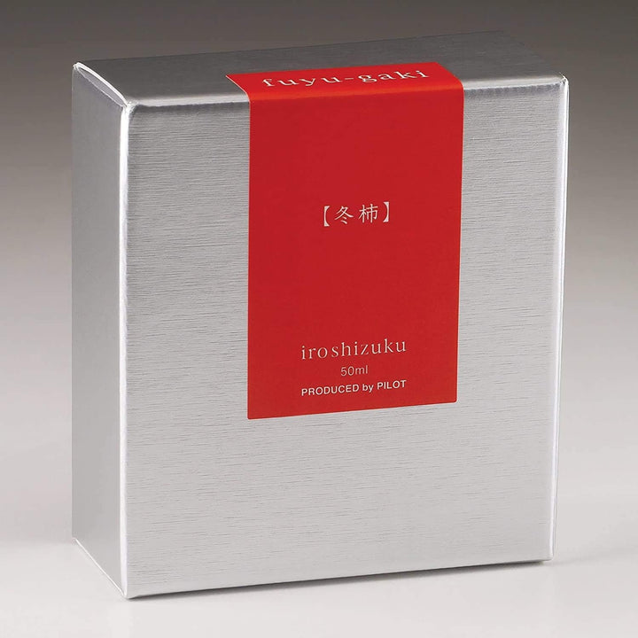 PILOT Iroshizuku Füllfederhalter-Tinte, Fuyu-Gaki, Winter Persimmon (orange-rot), 50 ml Flasche (692