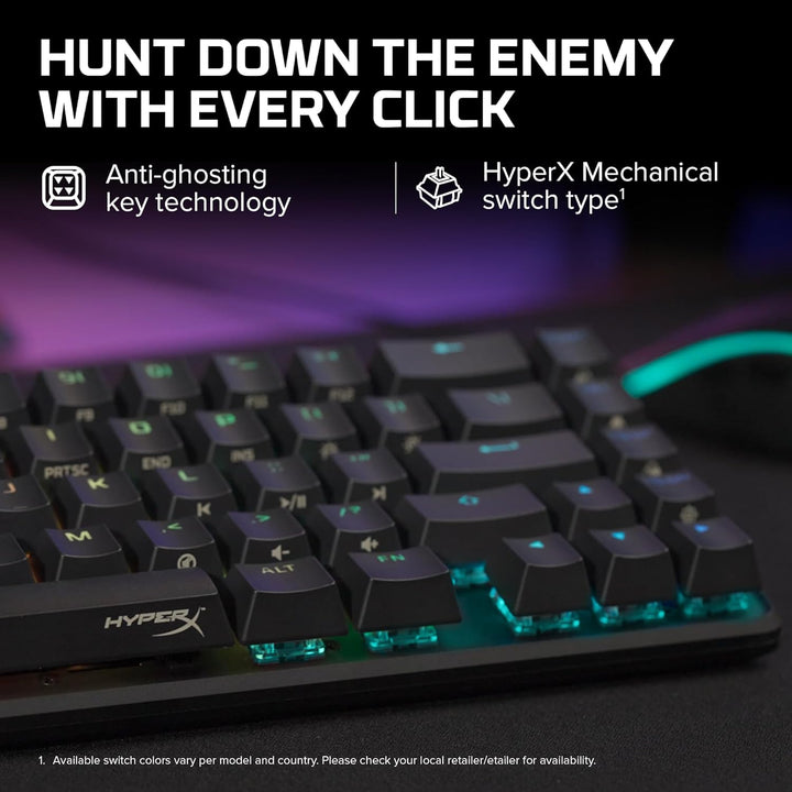 HyperX Alloy Origins 65 – Mechanische Gaming-Tastatur - Ultrakompakter 60% Formfaktor - HyperX Red A