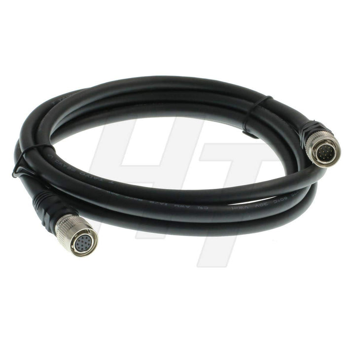 DXC-950 990 Kabel 12 Pin Hirose Stecker auf Buchse für Sony Hitachi CCD Kamera CCXC-12P02N (2 Meter)