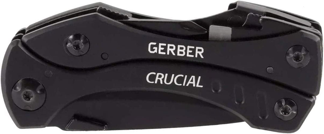 Gerber Multi-Tool mit 9 Funktionen und Gürtel-Clip, Crucial, Mit Gurtschneider und Liner-Lock-Verrie