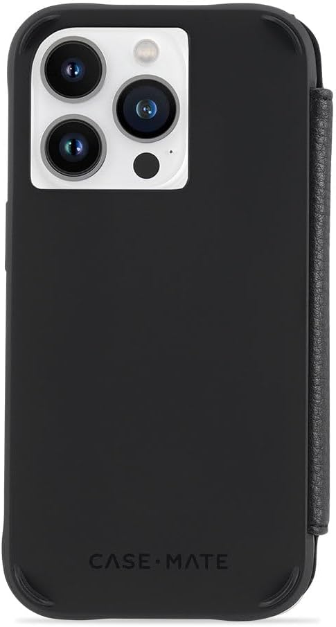 case-mate Wallet Echtleder Bookcase kompatibel mit Apple iPhone 14 Pro Hülle Leder [3 m Fallschutz |