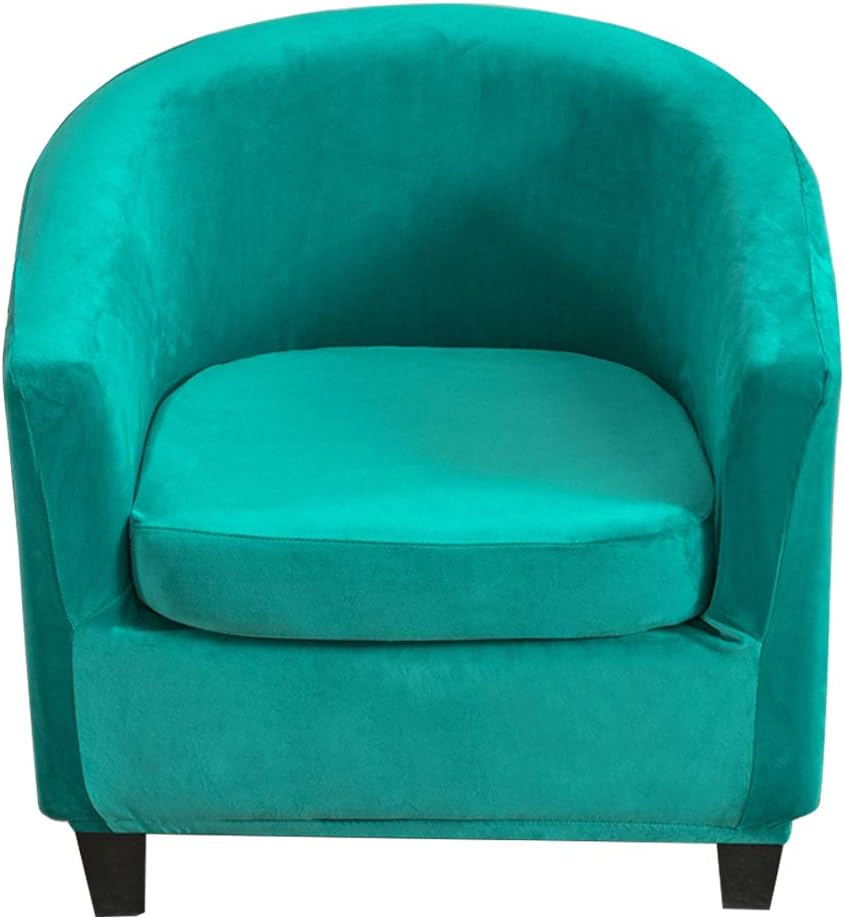BEEK 4TZW Cover Stretch Velvet Protector 2 Pieces Armchair Throw Cocktail Plush Slipcovers Tullsta C