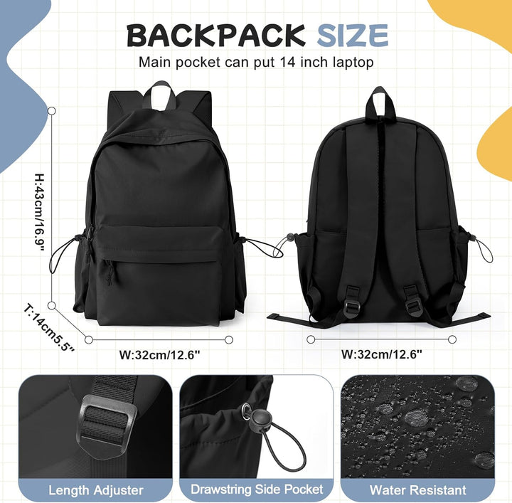 WEPLAN Schulrucksack Mädchen Jungen Rucksack Schule Teenager,Wasserdicht Rucksack School Bag,Schulra