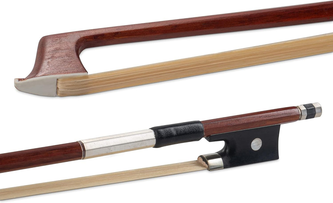 Gewa Violinbogen Massaranduba Schüler 1/4 Ebenholzfrosch, kantige Stange