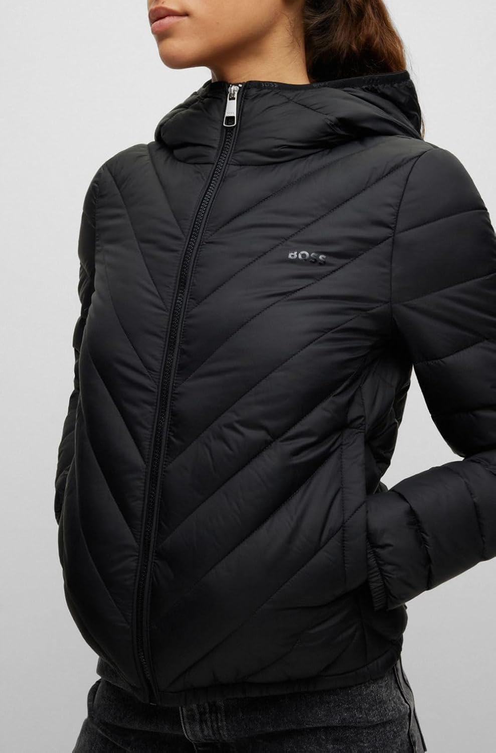 BOSS Damen C_palatto Outerwear-Jacket 40 Black1, 40 Black1