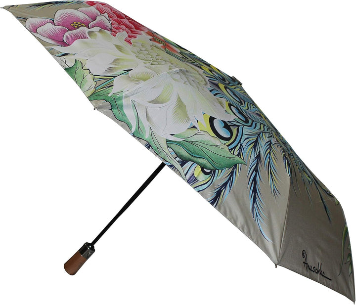 Anuschka Regenschirm, automatisches Öffnen/Schliessen, UPF 50+, maximaler Sonnenschutz, wasserdicht,