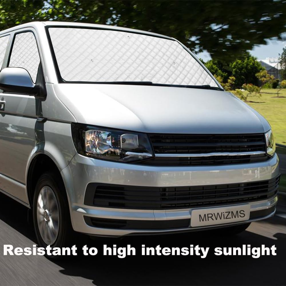 Thermomatten VW T5 T6, Thermomatte wohnmobil, Sonnenschutz Auto frontscheibe, Premium Aluminium-Vlie
