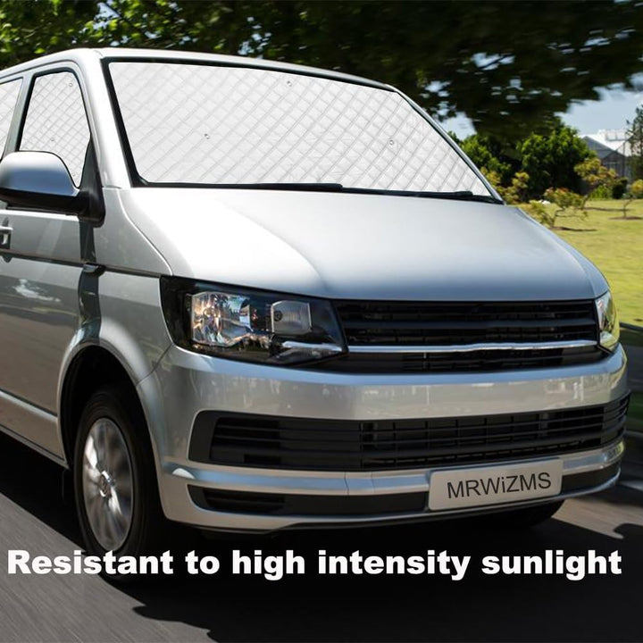 Thermomatten VW T5 T6, Thermomatte wohnmobil, Sonnenschutz Auto frontscheibe, Premium Aluminium-Vlie