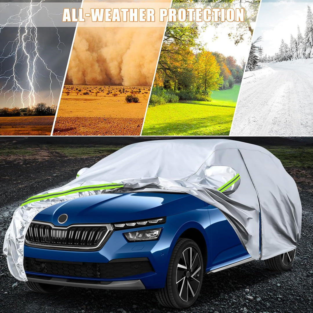 Autoschutzhülle Auto Abdeckung Geeignet für Skoda Kamiq 2019-2023, Autoabdeckung Auto Abdeckplane mi