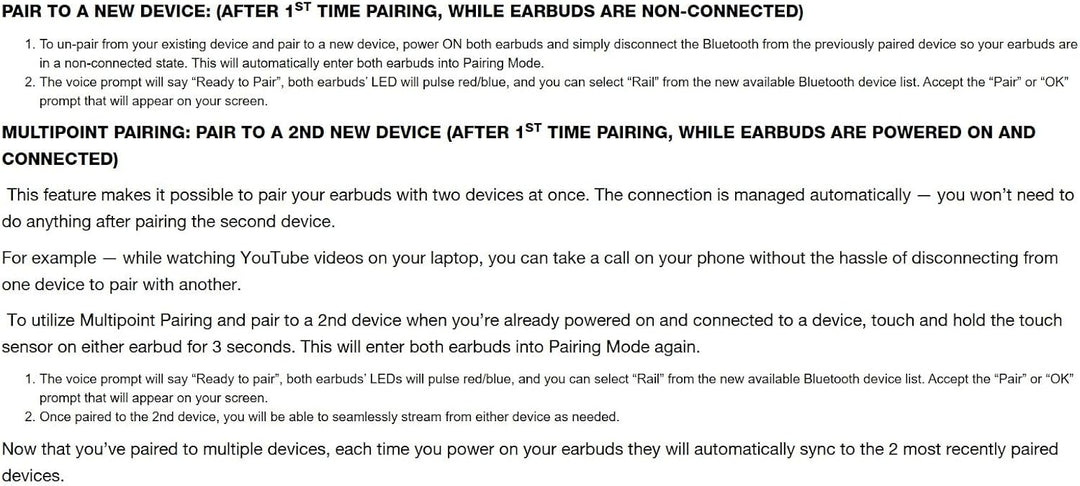 Skullcandy Rail In-Ear Wireless-Kopfhörer, 42 Std. Akkulaufzeit, Skull-iQ, Alexa-Unterstützung, Mikr