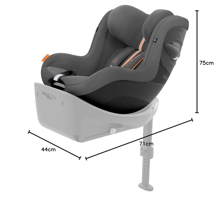 CYBEX Gold Kinder-Autositz Sirona G i-Size Plus, Ohne Base, Ab ca. 3 Monaten bis 4 Jahre, Max. 19 kg