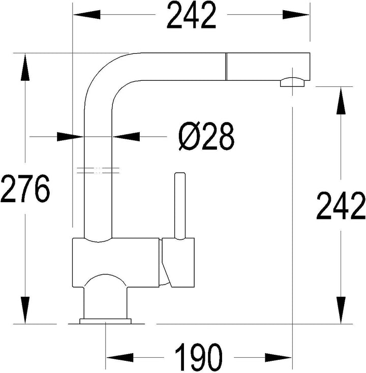 Schwarz matt Niederdruck Küchenarmatur herausziehbar Geschirrbrause Küche Armatur Einhebelmischer Wa