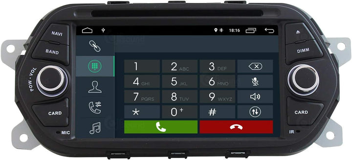 Costum fit Autoradio für FIAT Tipo Android GPS Bluetooth WiFi Dab USB Full HD Touchscreen Display 7"