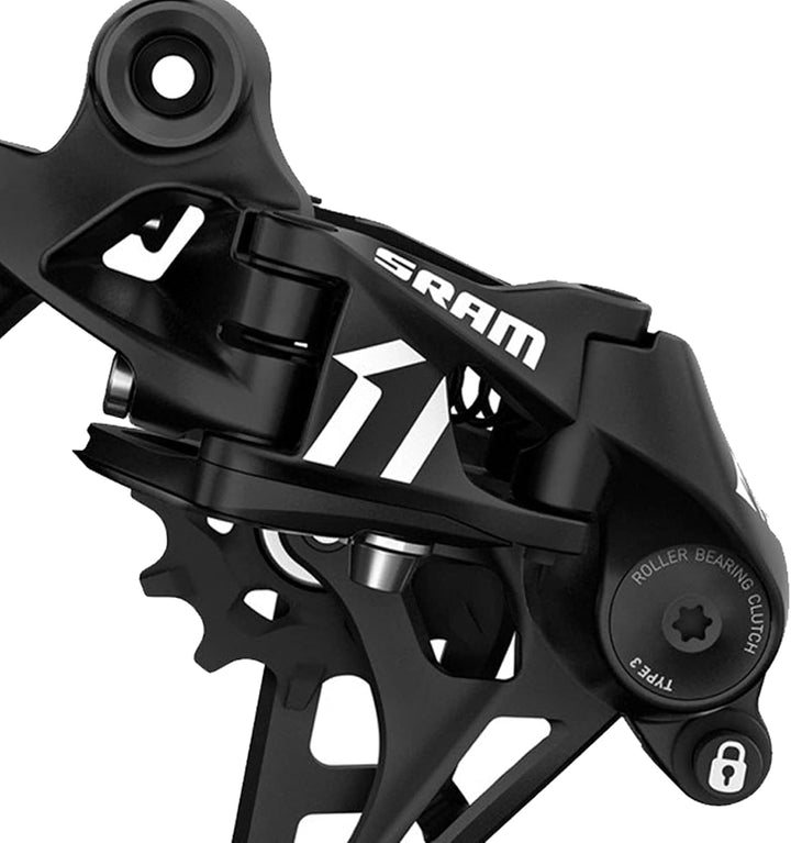 Sram Schaltwerk Apex 1 (11-Gang | Langer Käfig) Schwarz, Schwarz