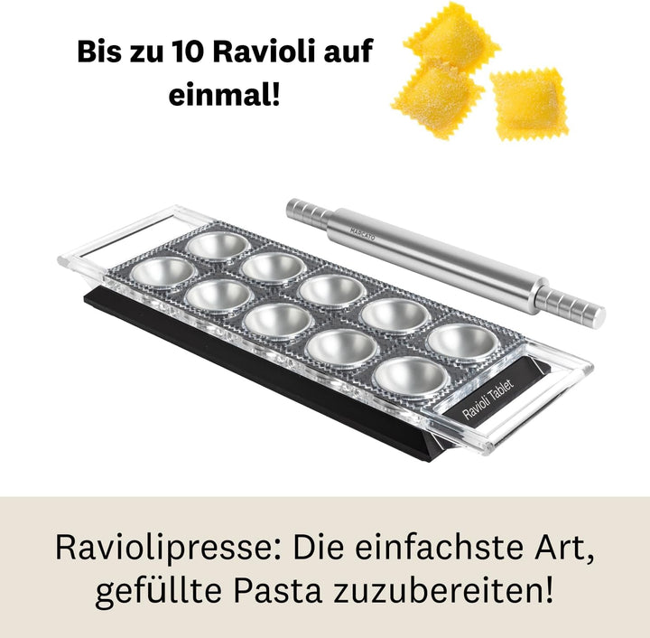 Marcato Ravioli Tablet Schwarz - Ravioliform 36 x 21 x 7 cm Schwarz, 36 x 21 x 7 cm Schwarz