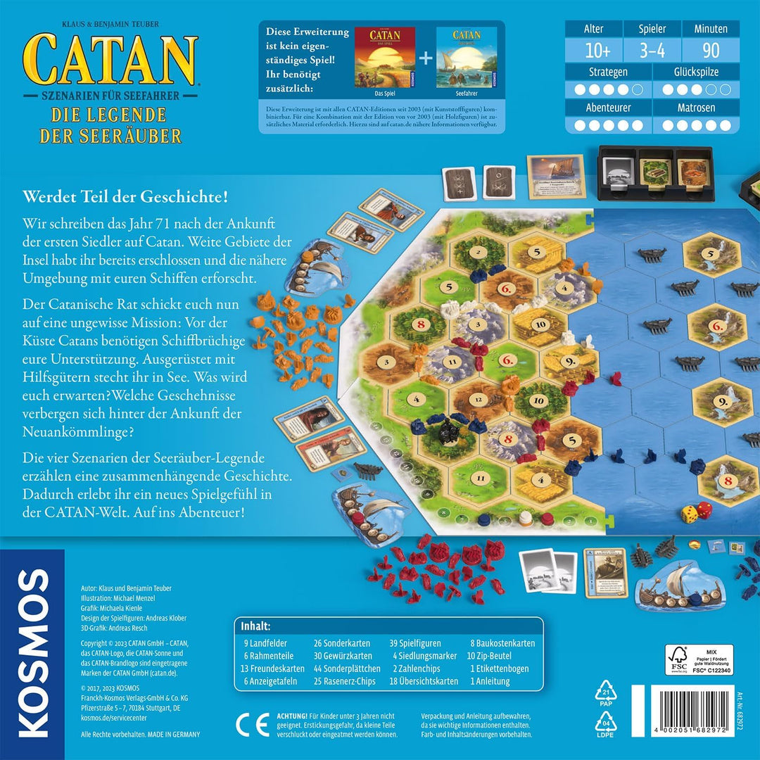 KOSMOS 682972 Catan - Szenarien für Seefahrer - Die Legende der Seeräuber, Erweiterung zur Erweiteru