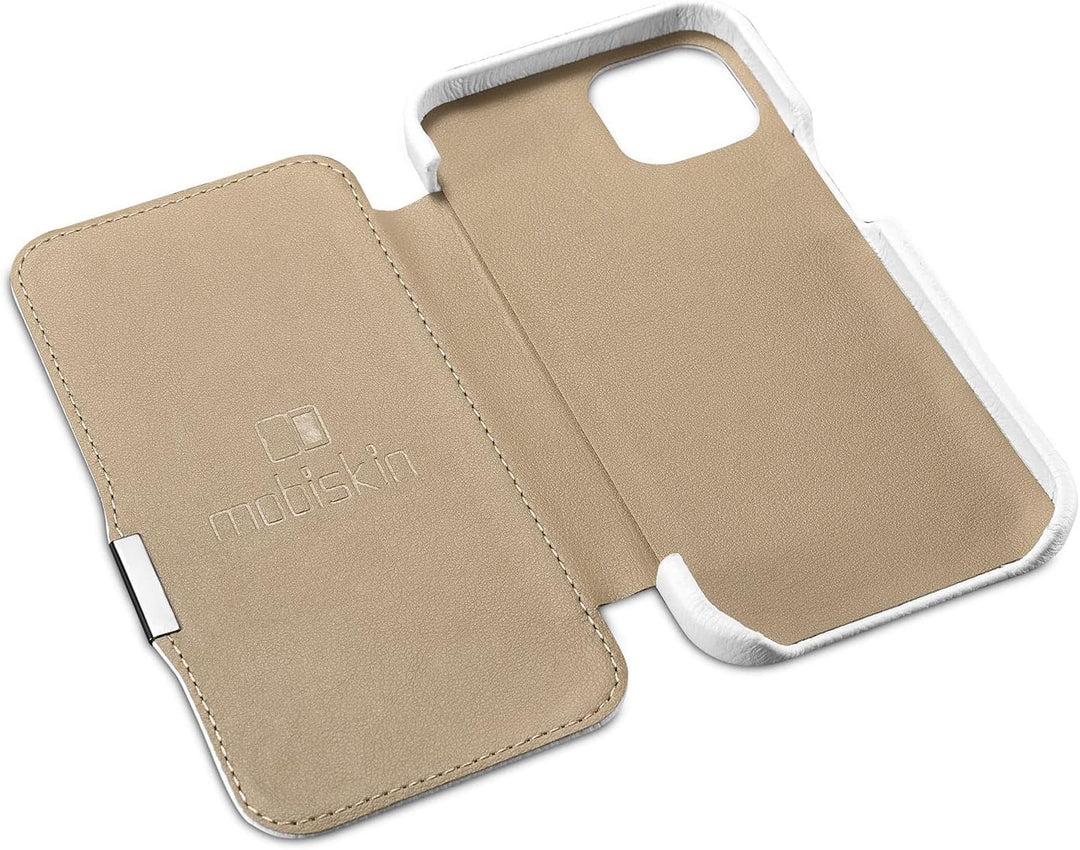 Mobiskin Hülle kompatibel mit Apple iPhone 13 (6,1 Zoll), Handyhülle mit echtem Leder, Case, Schutzh