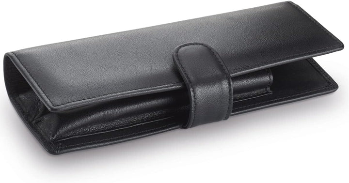 LAMY A 402 Lederwaren – Hochwertiges Kalbsleder-Klappetui 859 in der Farbe Schwarz - Für zwei Schrei