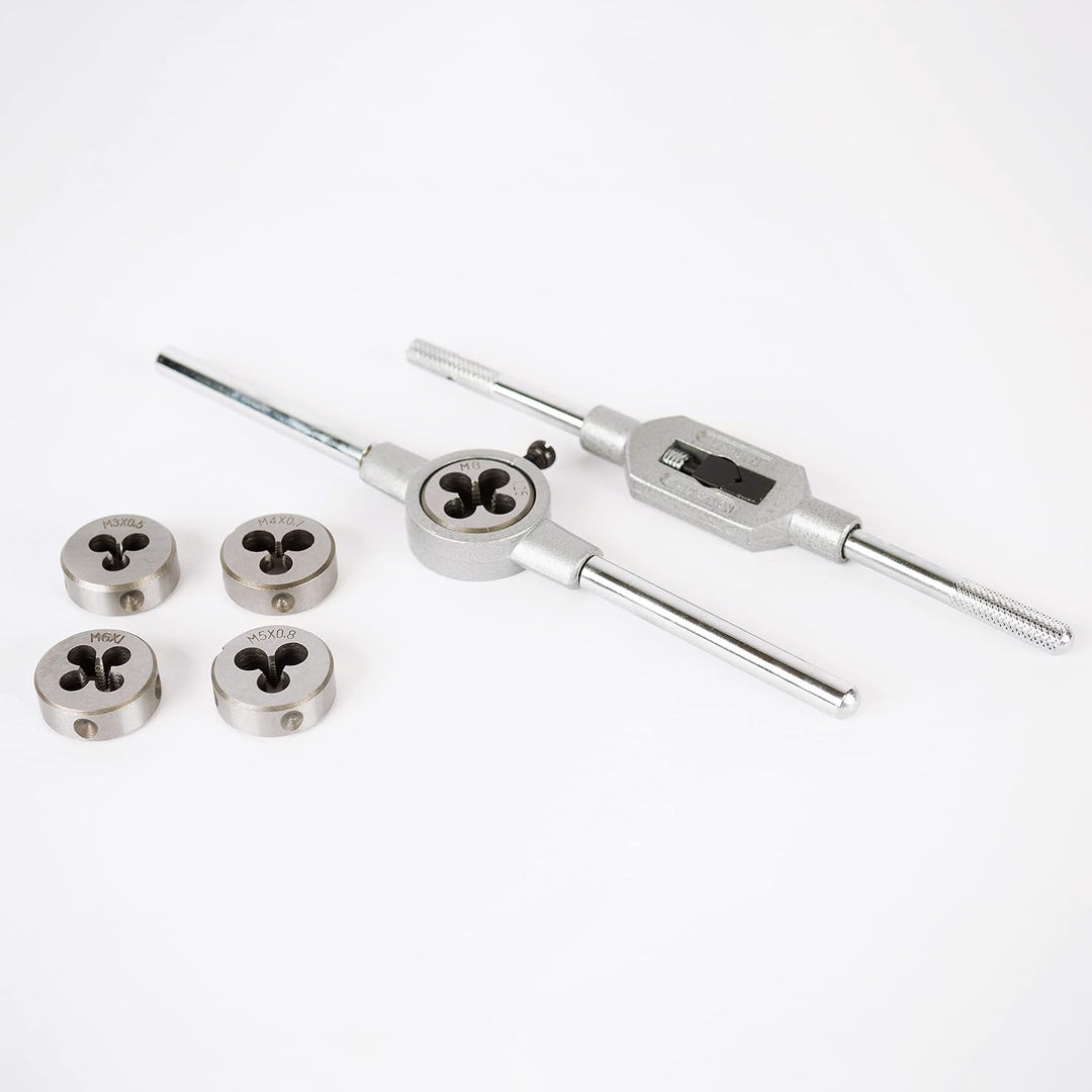 GSR Profi Gewindeschneidsatz, 14-teilig, Gewindebohrer Set M3-M12 WS, Handgewindebohrer, Gewindeschn