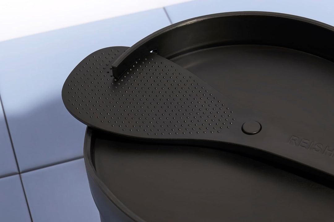 REISHUNGER Starter Set Mikrowellen Reiskocher (1,7 l) - schwarz - Für perfekt gegarten Reis in nur 1