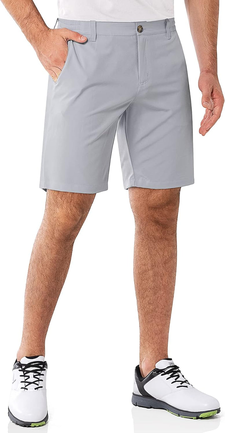 33,000ft Herren Golf Shorts UPF 50+ Stretch Shorts Leichte Schnelltrocknende 9" Bermuda Shorts Kurze
