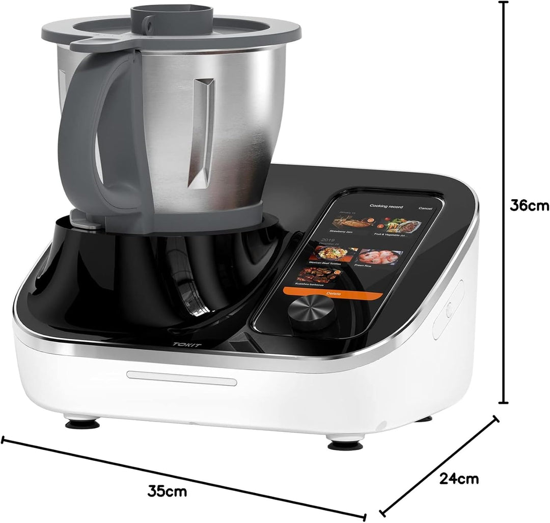 TOKIT Omni Cook Roboter All-in-1 Küchenmaschinen mit 21 Kochfunktionen Eingebauter 7'' Touchscreen G