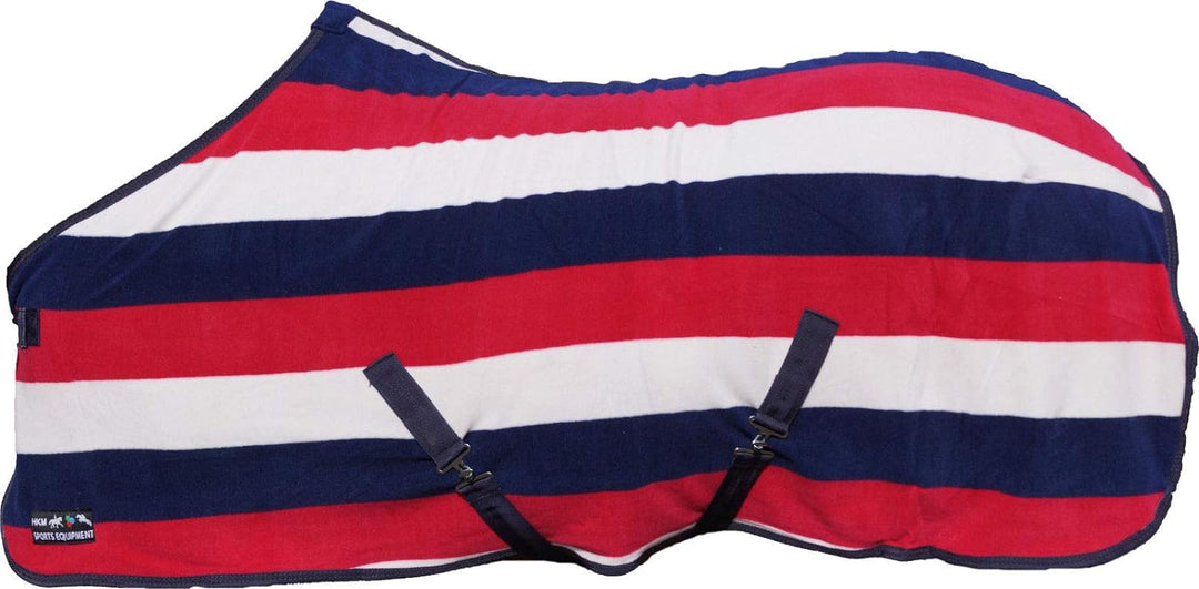 HKM 550820 Abschwitzdecke fashion stripes mit Kreuzgurt, XL dunkel / Steinkohle 165, dunkel / Steink