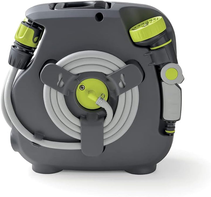 G.F. SRL Aquabag Style, Kompakt Mini-Schlauchbox, gebrauchsfertig, mit 11,5 M Schlauch, für die Bewä