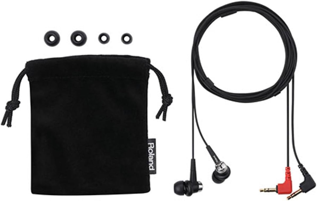 Roland CS-10EM Binaurale (3D) In-Ear-Kopfhörer, schwarz Single, Single